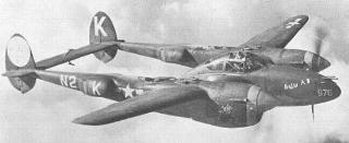 Lockheed P-38 Lightning single-seat fighter and fighter-bomber